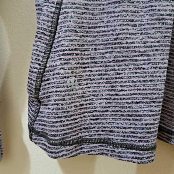 Lululemon race your pace 1/2 zip hyper stripe mauvelous heathered - Picture 15 of 16